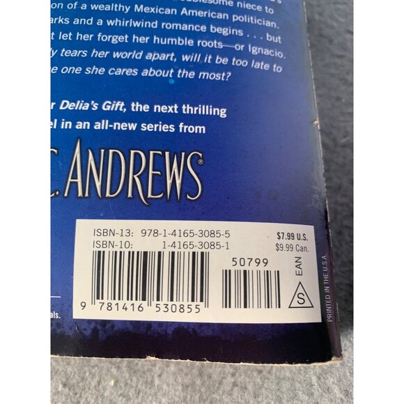 V.C. Andrews "Delias Heart" Paperback Novel - Picture 3 of 4